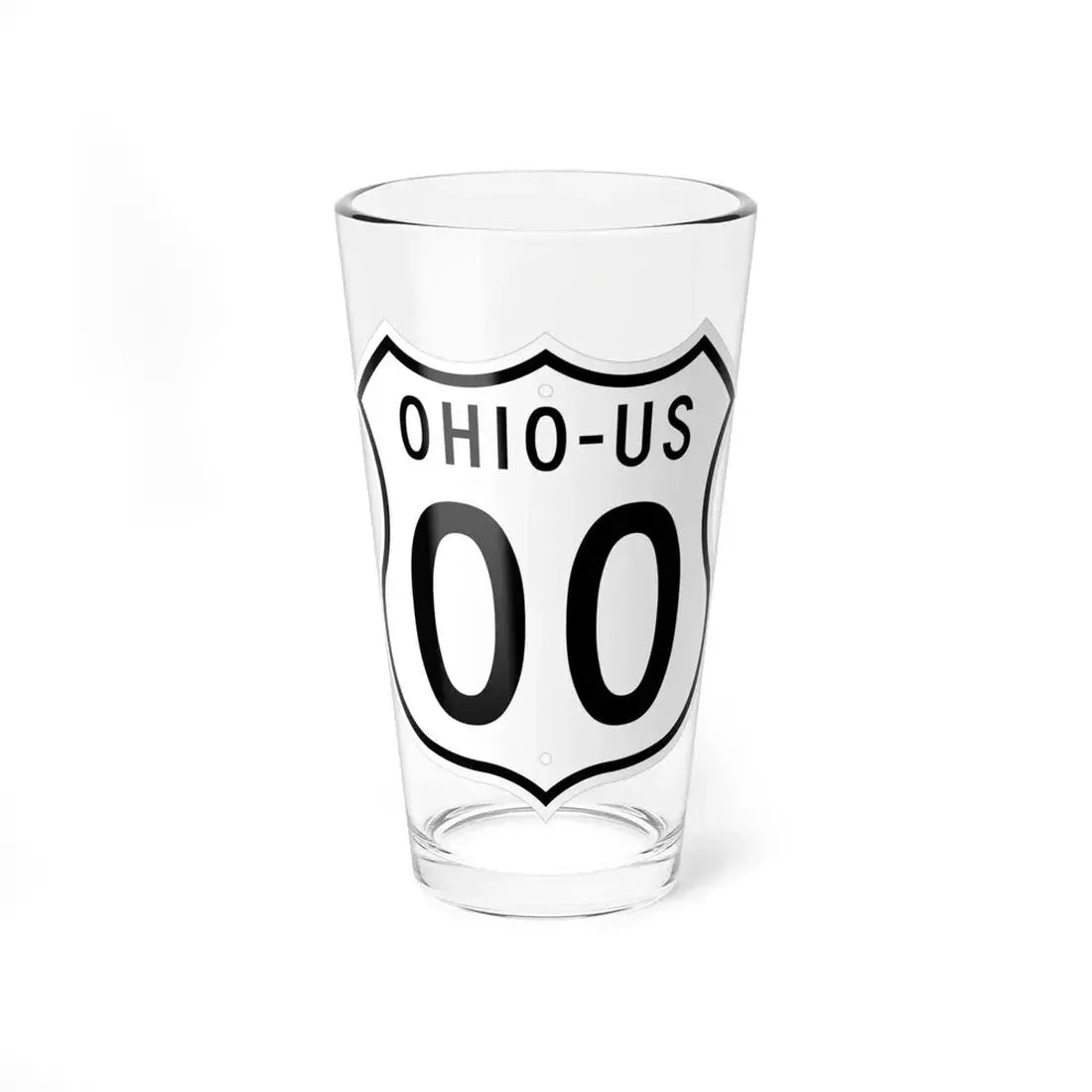 US 00 Ohio 1955 (Ohio) (Road Sign) Pint Glss 16oz 16oz - Go Mug Yourself