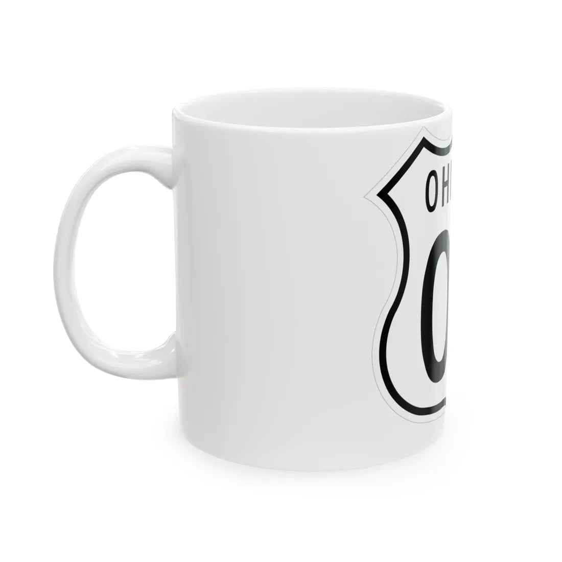 US 00 Ohio 1955 (Ohio) (Road Sign) White Coffee Mug - Go Mug Yourself
