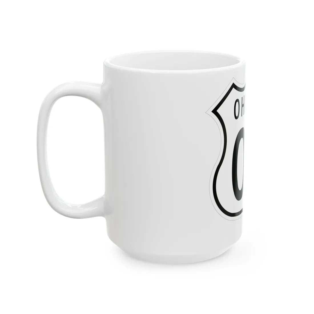 US 00 Ohio 1955 (Ohio) (Road Sign) White Coffee Mug - Go Mug Yourself