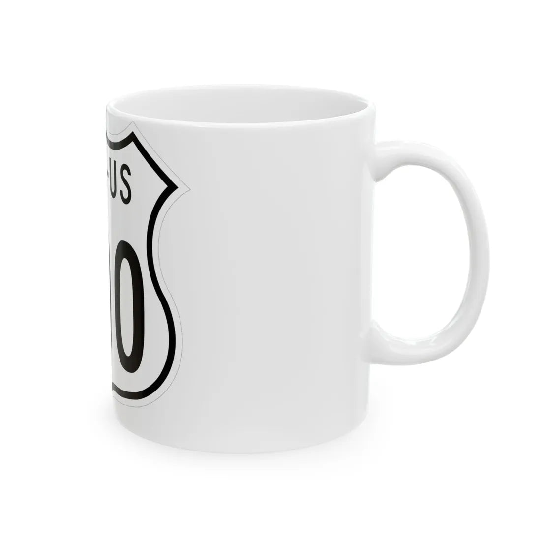 US 000 Ohio 1955 (Ohio) (Road Sign) White Coffee Mug - Go Mug Yourself