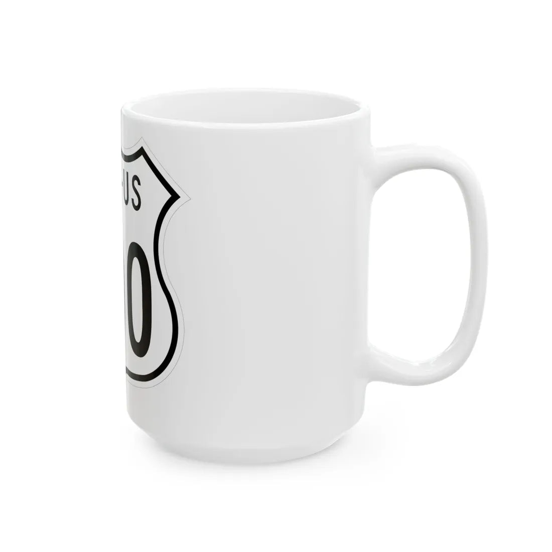 US 000 Ohio 1955 (Ohio) (Road Sign) White Coffee Mug - Go Mug Yourself