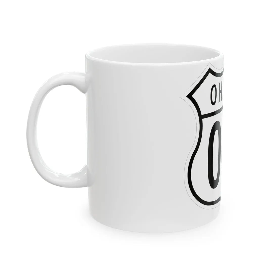 US 00X Ohio 1948 (Ohio) (Road Sign) White Coffee Mug - Go Mug Yourself