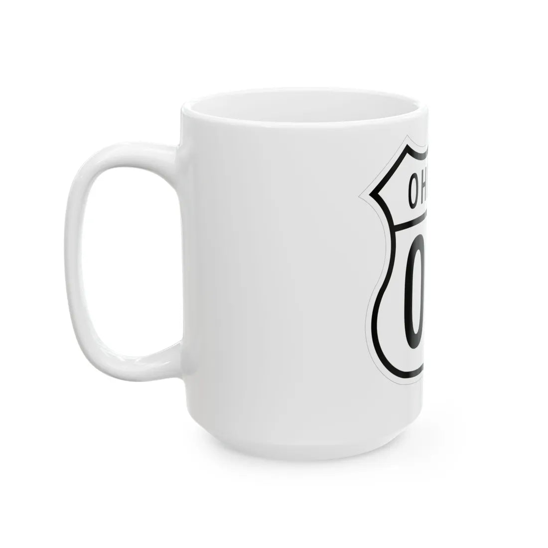 US 00X Ohio 1948 (Ohio) (Road Sign) White Coffee Mug - Go Mug Yourself
