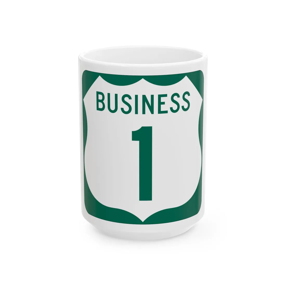 US 1 Business MD (Maryland) (Road Sign) White Coffee Mug 15oz - Go Mug Yourself