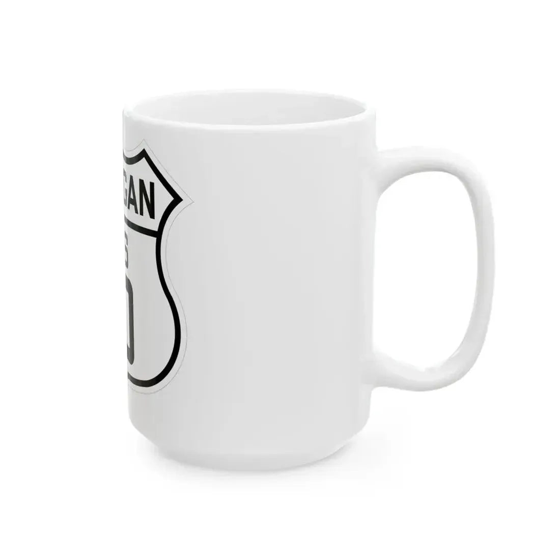 US 10 Michigan 1926 (Michigan) (Road Sign) White Coffee Mug - Go Mug Yourself