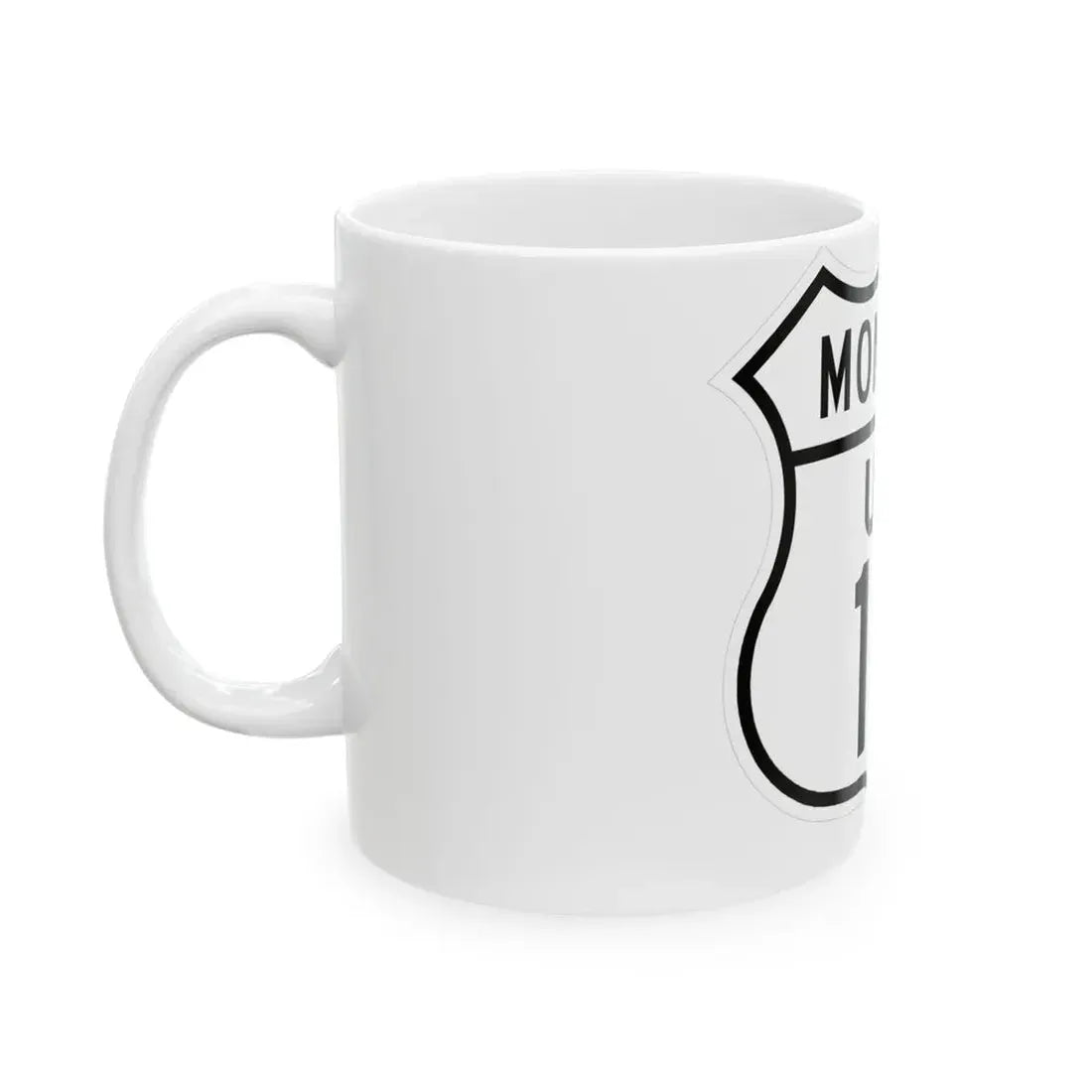 US 10 Montana 1948 (Montana) (Road Sign) White Coffee Mug - Go Mug Yourself