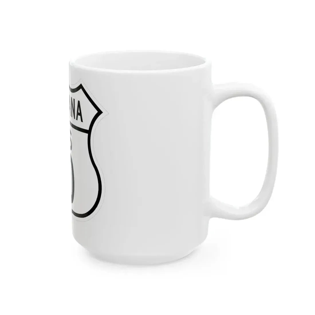 US 10 Montana 1948 (Montana) (Road Sign) White Coffee Mug - Go Mug Yourself