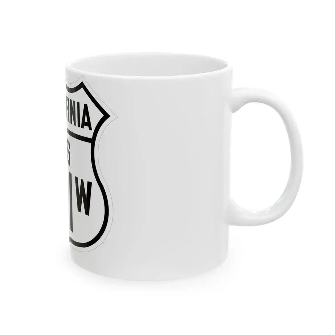 US 101W California 1926 (California) (Road Sign) White Coffee Mug - Go Mug Yourself