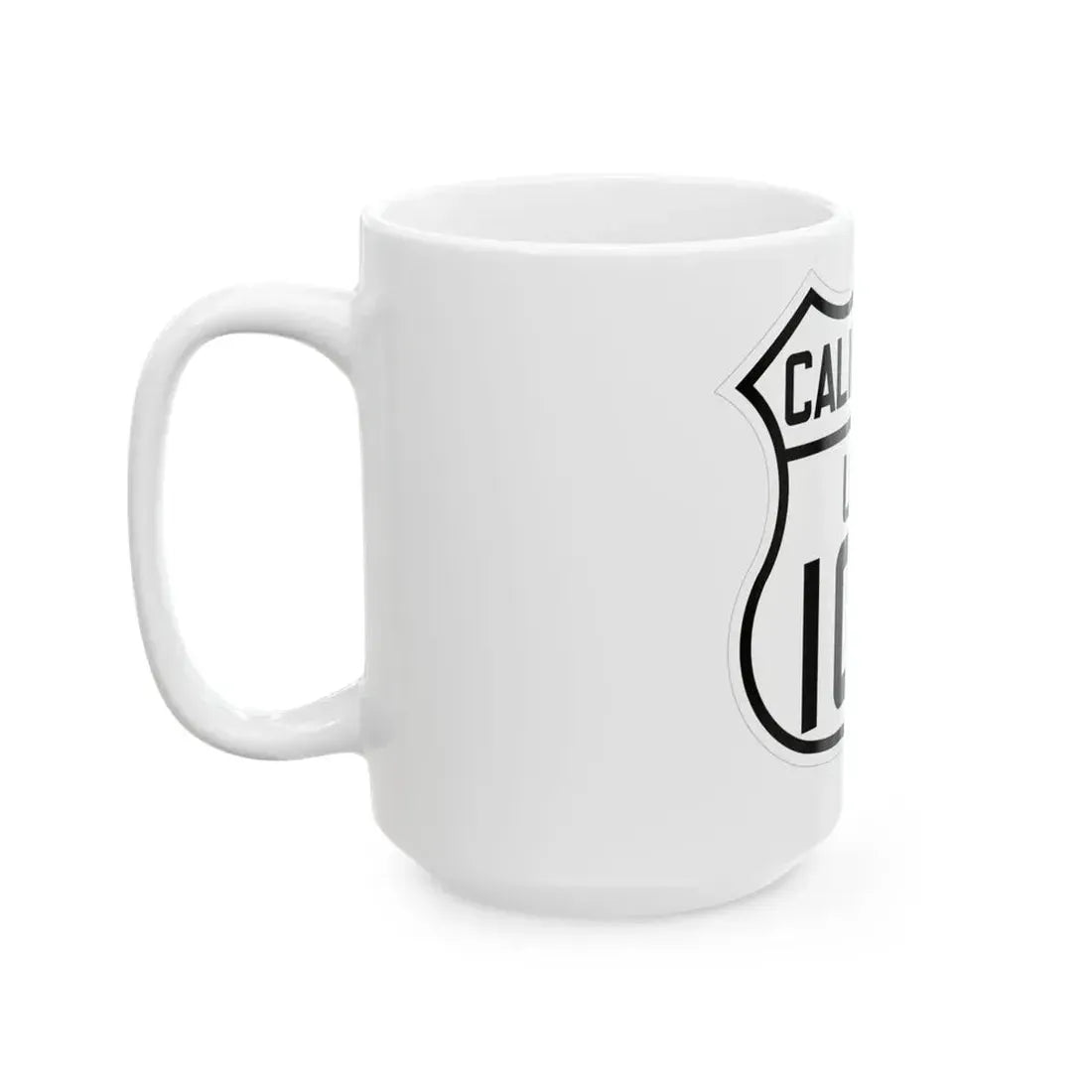 US 101W California 1926 (California) (Road Sign) White Coffee Mug - Go Mug Yourself