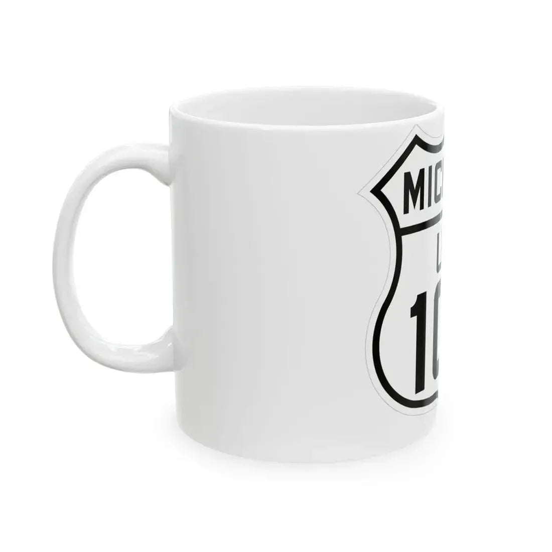 US 102 Michigan 1926 (Michigan) (Road Sign) White Coffee Mug - Go Mug Yourself