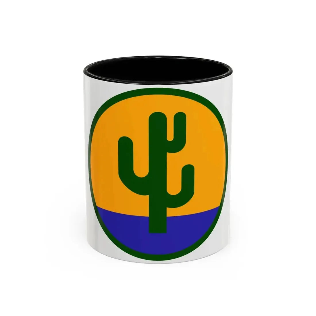 US 103rd Infantry Division (U.S. Army) Accent Coffee Mug 11oz Black - Go Mug Yourself