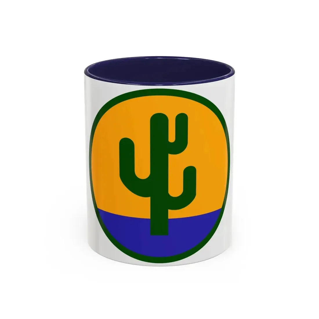 US 103rd Infantry Division (U.S. Army) Accent Coffee Mug 11oz Navy - Go Mug Yourself