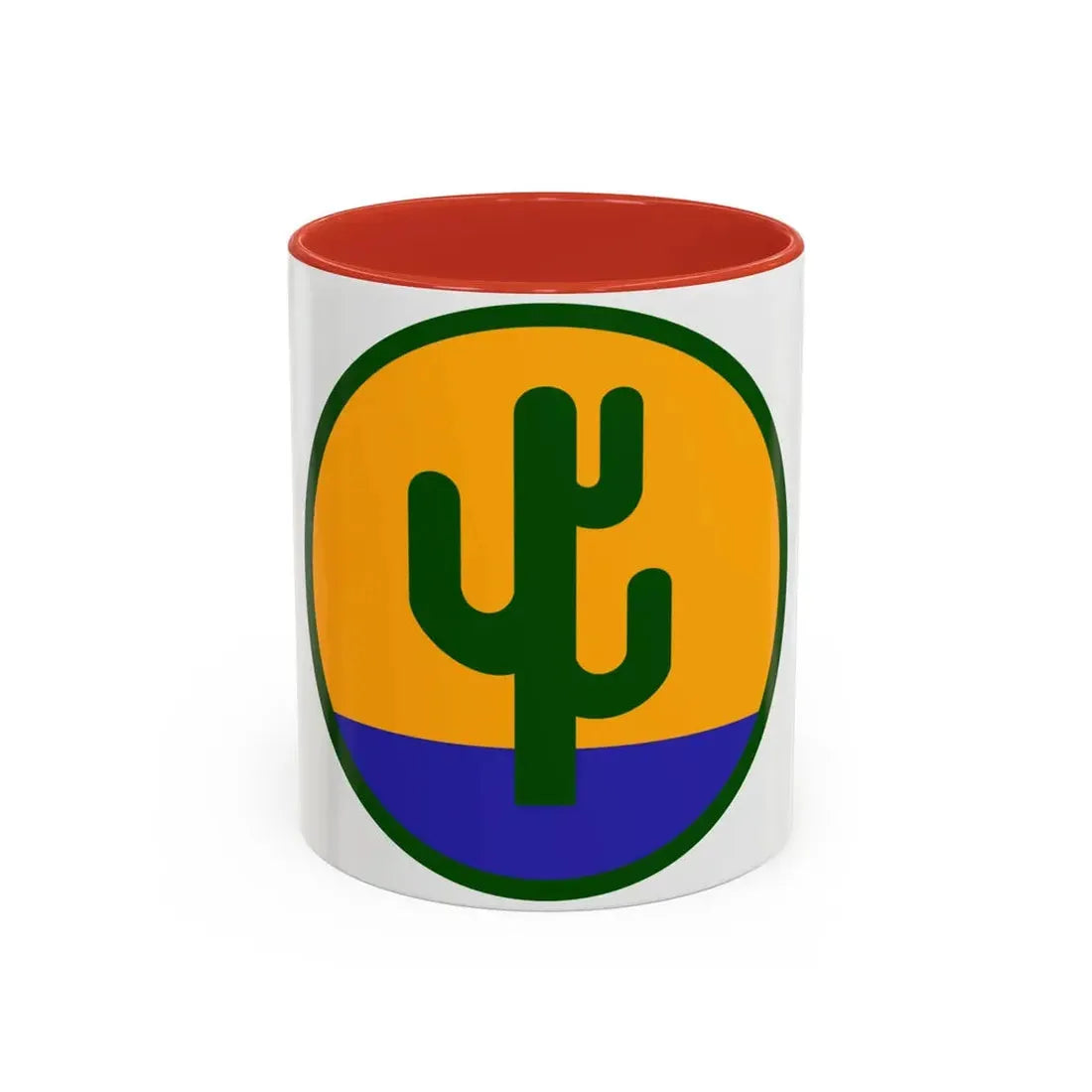 US 103rd Infantry Division (U.S. Army) Accent Coffee Mug 11oz Red - Go Mug Yourself