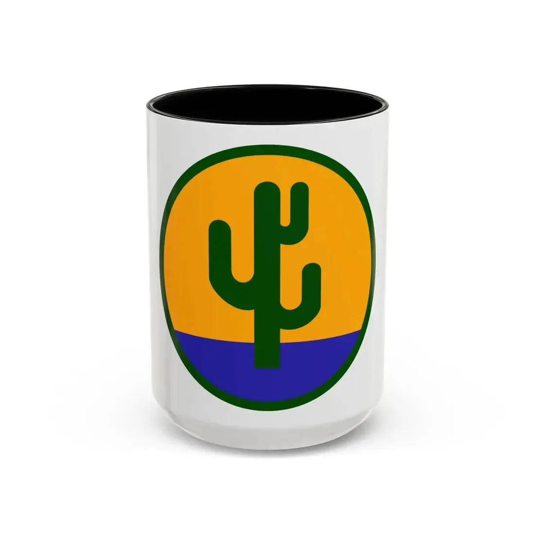 US 103rd Infantry Division (U.S. Army) Accent Coffee Mug 15oz Black - Go Mug Yourself