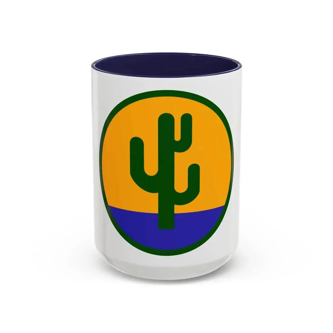 US 103rd Infantry Division (U.S. Army) Accent Coffee Mug 15oz Navy - Go Mug Yourself