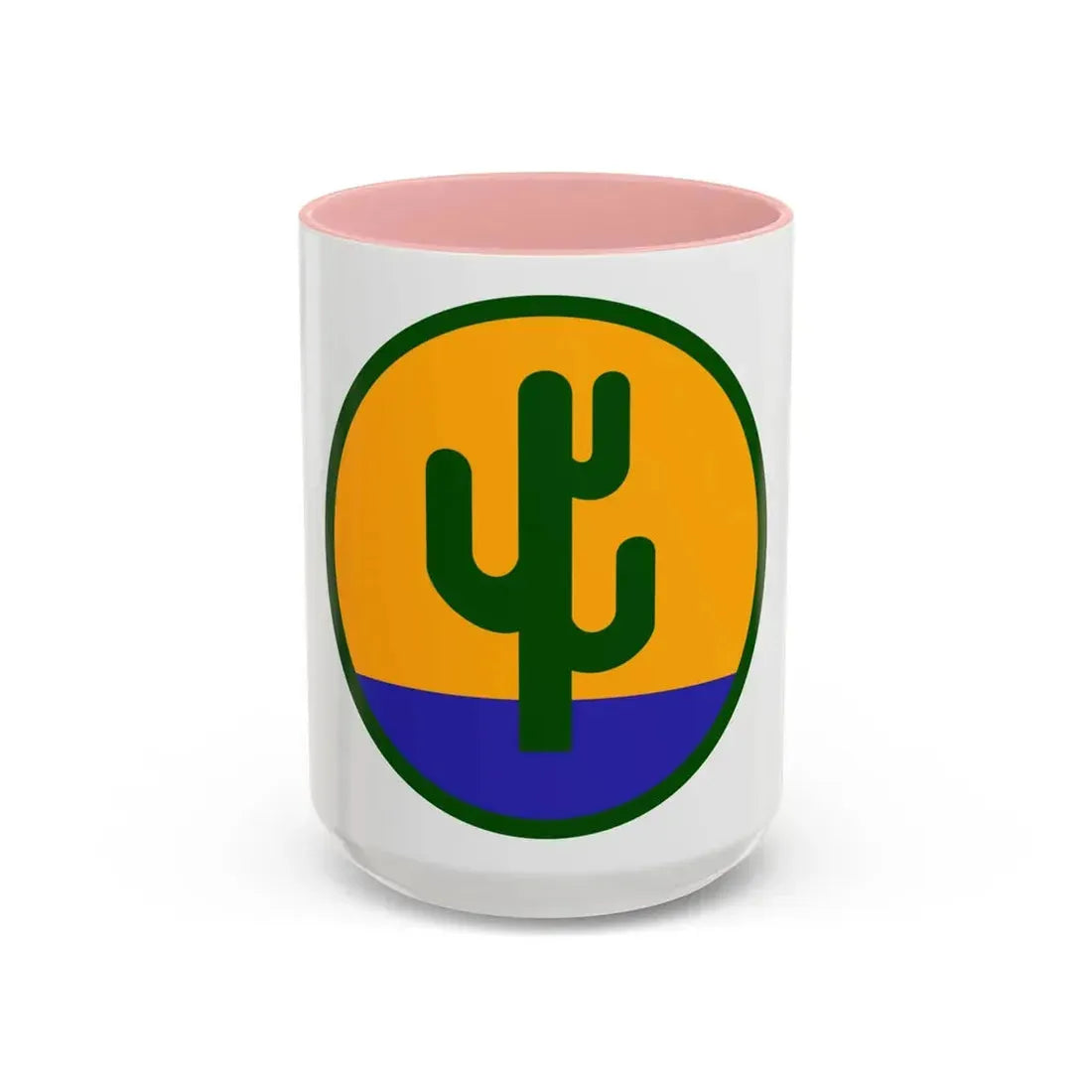US 103rd Infantry Division (U.S. Army) Accent Coffee Mug 15oz Pink - Go Mug Yourself