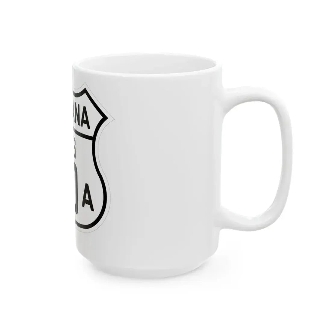 US 10A Montana 1926 (Montana) (Road Sign) White Coffee Mug - Go Mug Yourself