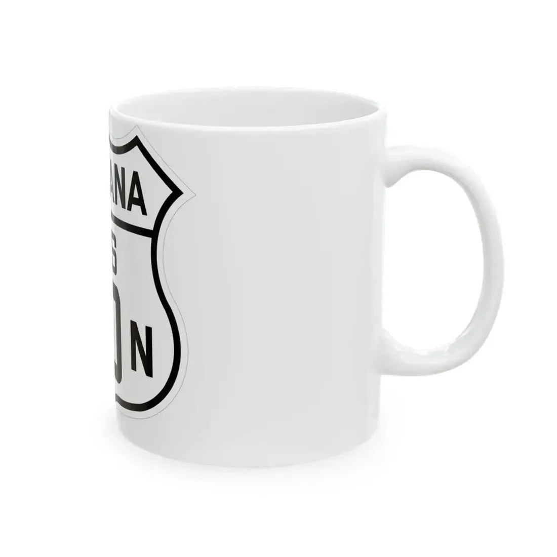 US 10N Montana 1926 (Montana) (Road Sign) White Coffee Mug - Go Mug Yourself