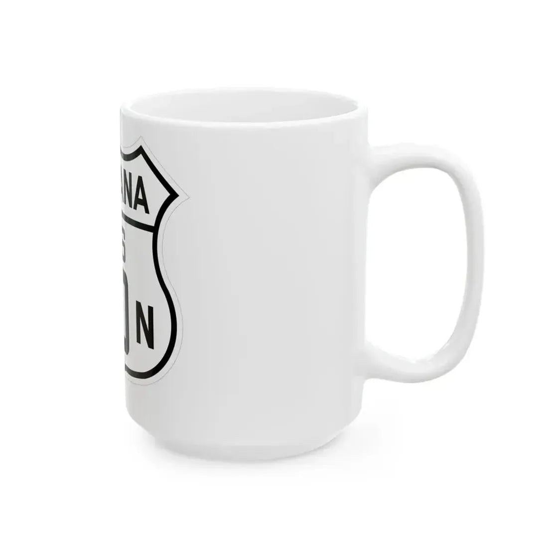 US 10N Montana 1926 (Montana) (Road Sign) White Coffee Mug - Go Mug Yourself