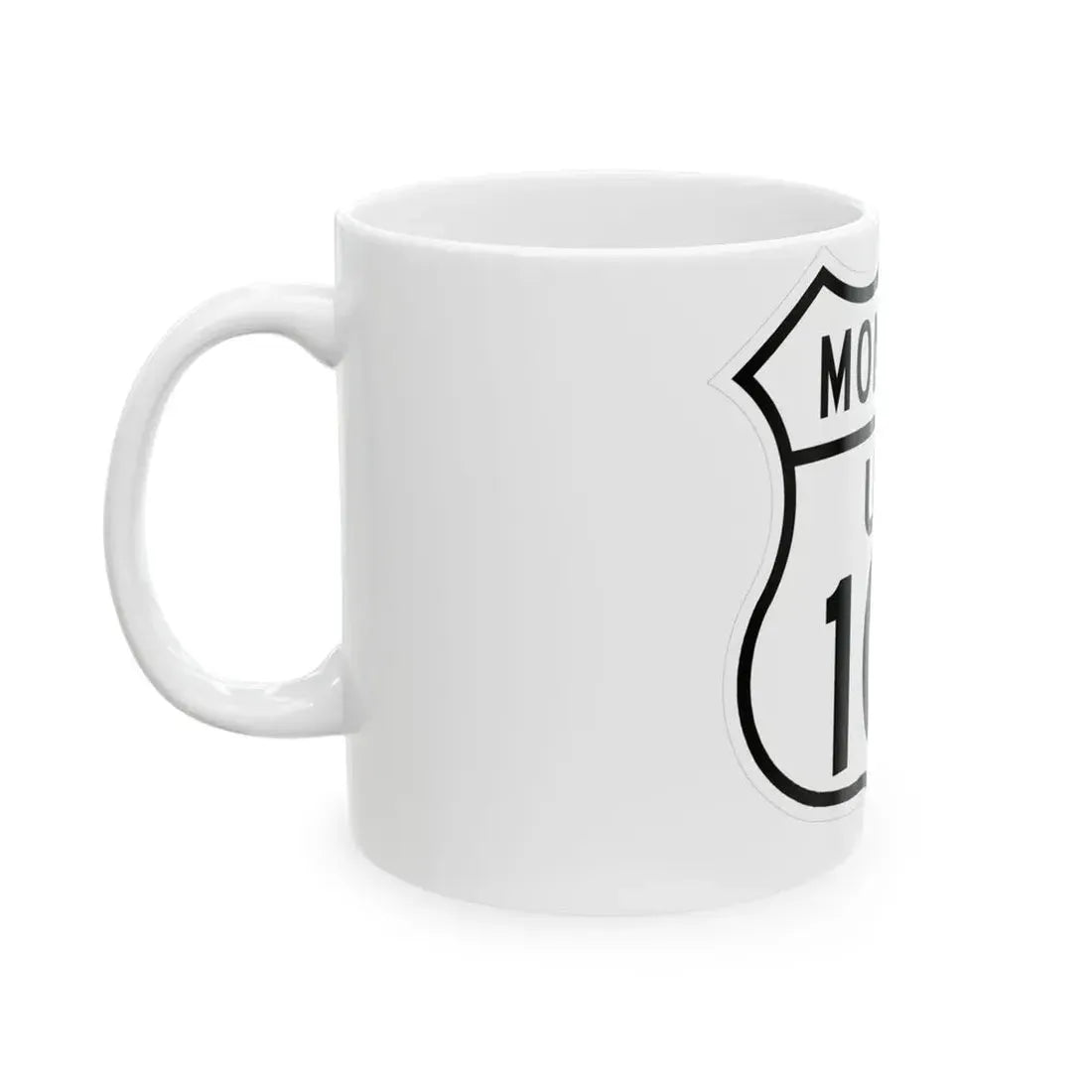 US 10N Montana 1948 (Montana) (Road Sign) White Coffee Mug - Go Mug Yourself