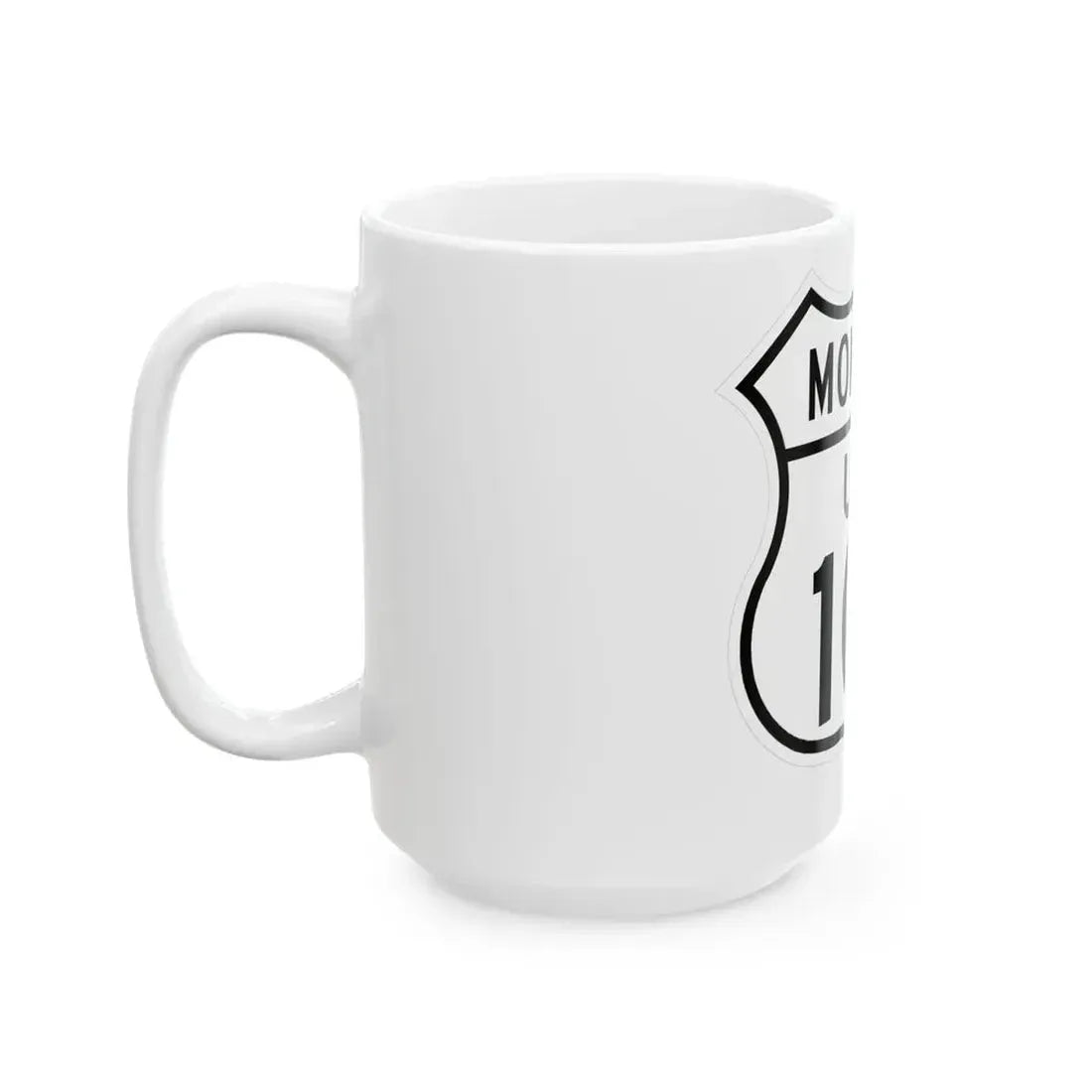 US 10N Montana 1948 (Montana) (Road Sign) White Coffee Mug - Go Mug Yourself