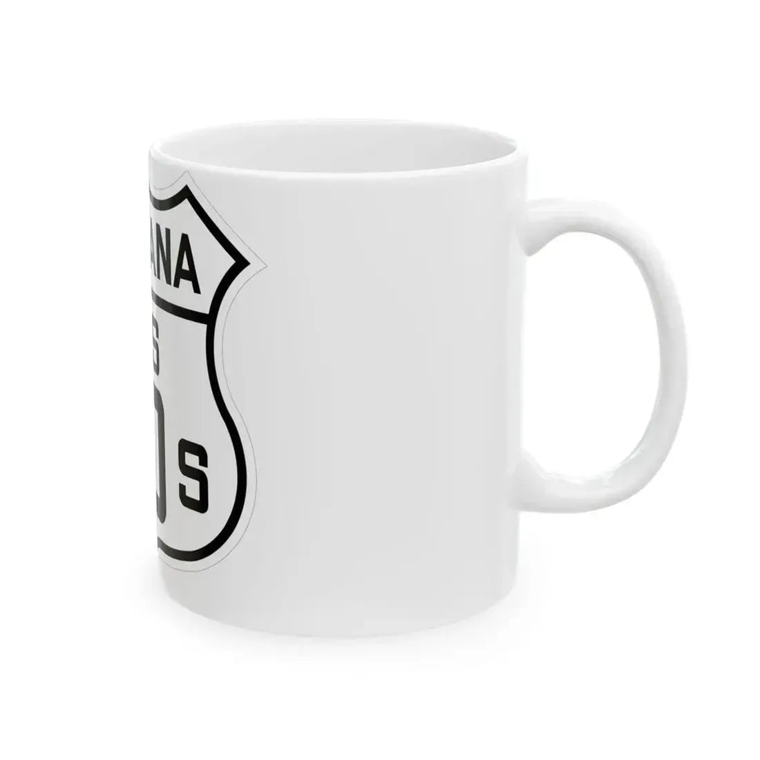 US 10S Montana 1926 (Montana) (Road Sign) White Coffee Mug - Go Mug Yourself