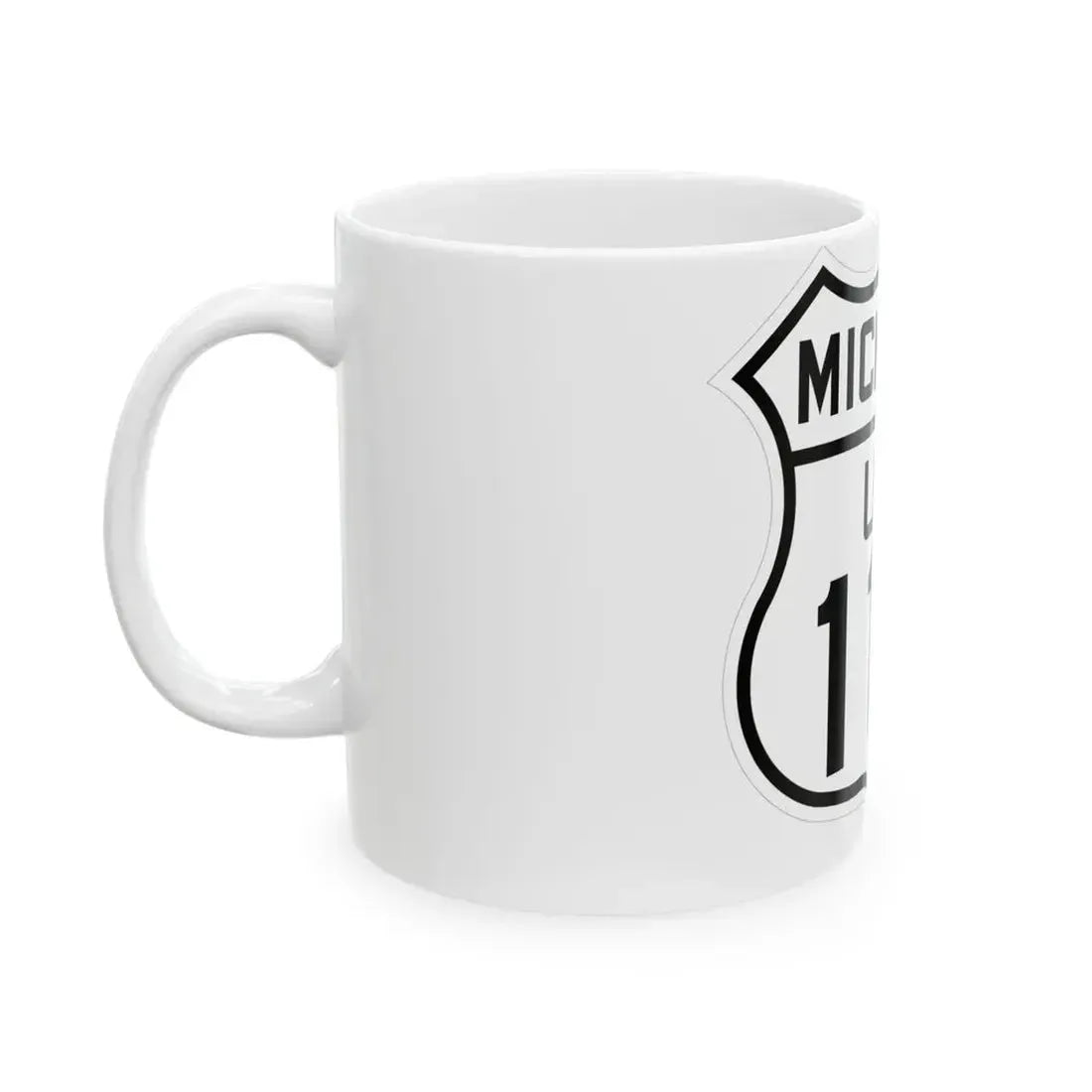 US 112 Michigan 1926 (Michigan) (Road Sign) White Coffee Mug - Go Mug Yourself
