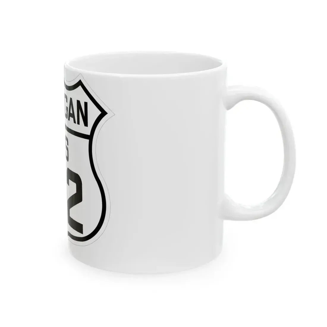 US 112 Michigan 1926 (Michigan) (Road Sign) White Coffee Mug - Go Mug Yourself
