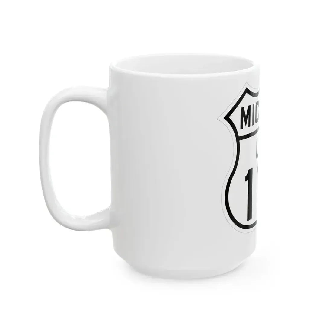 US 112 Michigan 1926 (Michigan) (Road Sign) White Coffee Mug - Go Mug Yourself