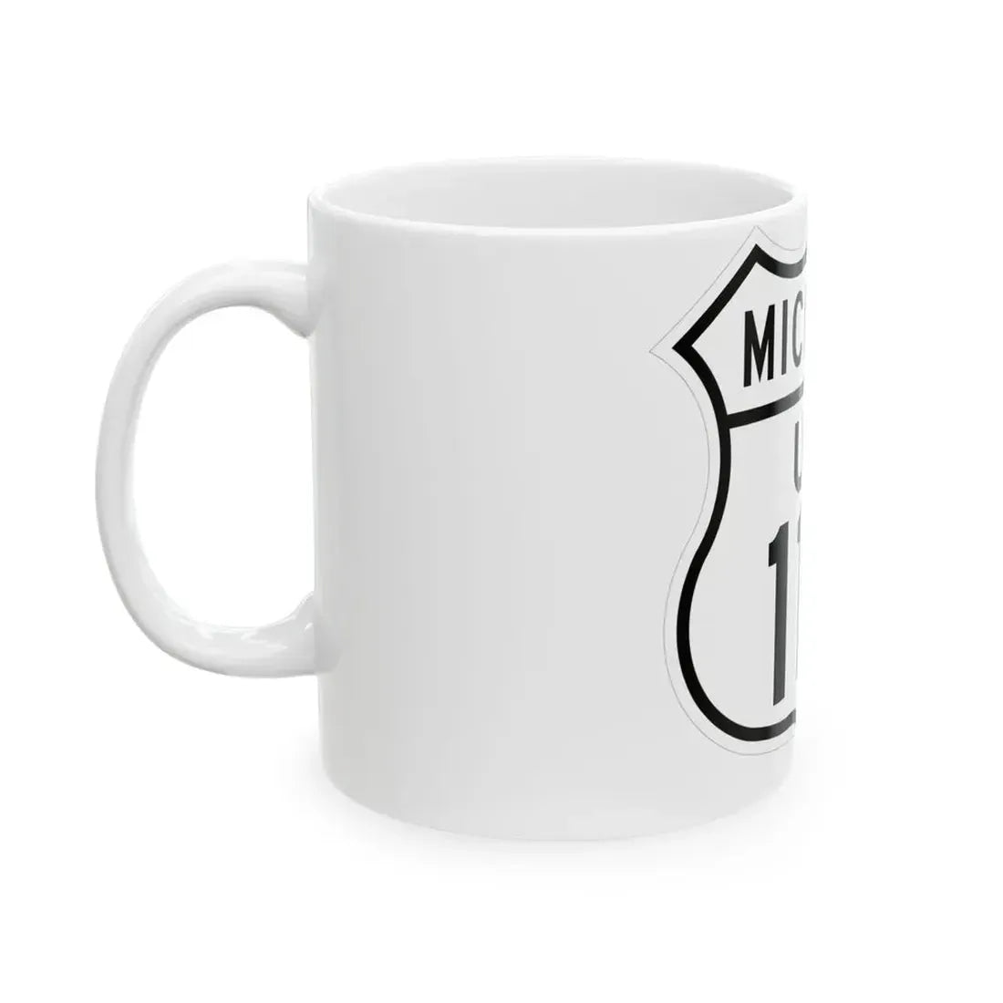 US 112 Michigan 1948 (Michigan) (Road Sign) White Coffee Mug - Go Mug Yourself