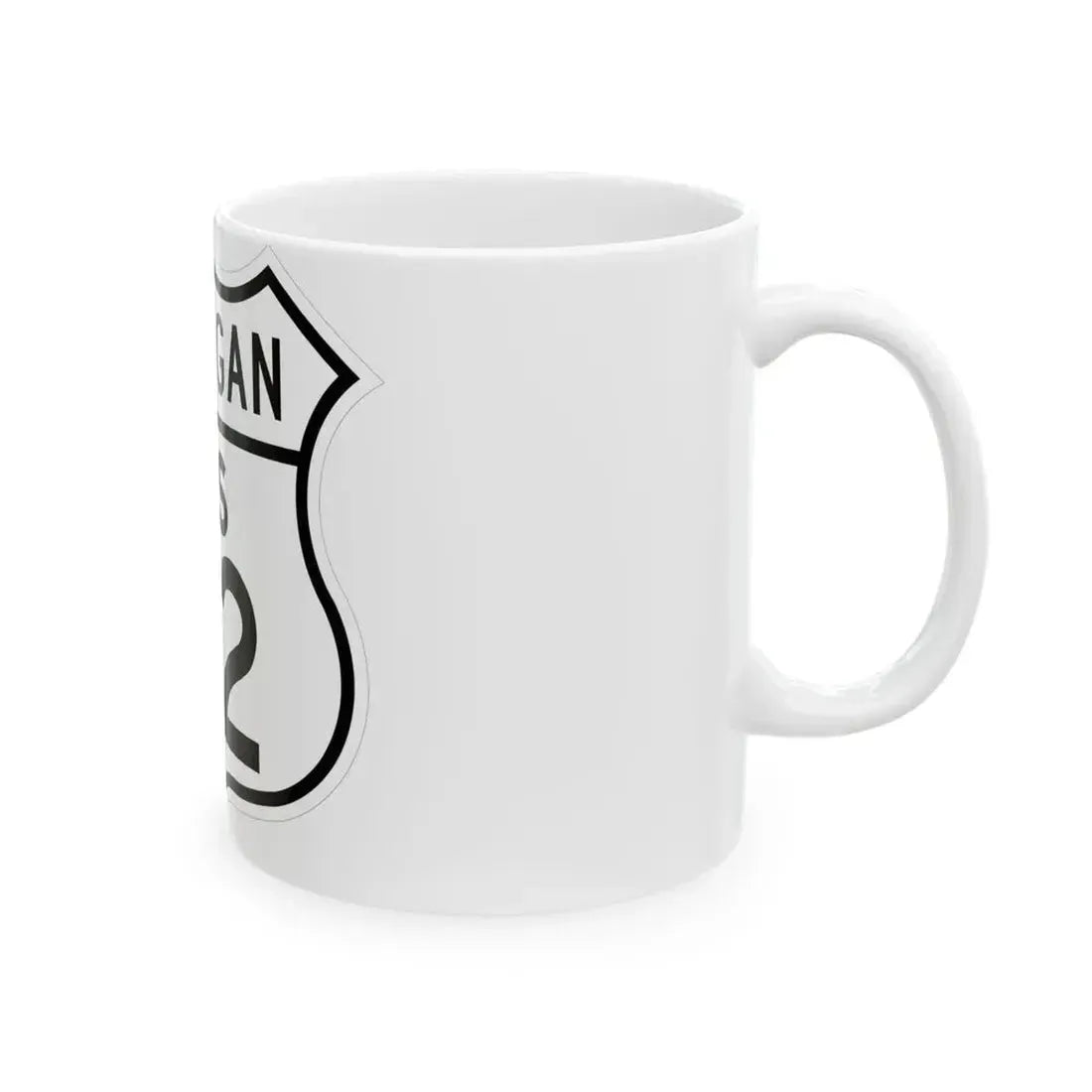 US 112 Michigan 1948 (Michigan) (Road Sign) White Coffee Mug - Go Mug Yourself