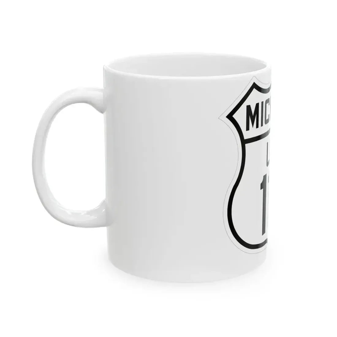 US 112S Michigan 1926 (Michigan) (Road Sign) White Coffee Mug - Go Mug Yourself