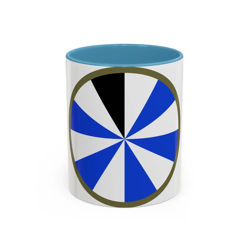 US 11th Infantry Division (U.S. Army) Accent Coffee Mug 11oz Light Blue - Go Mug Yourself