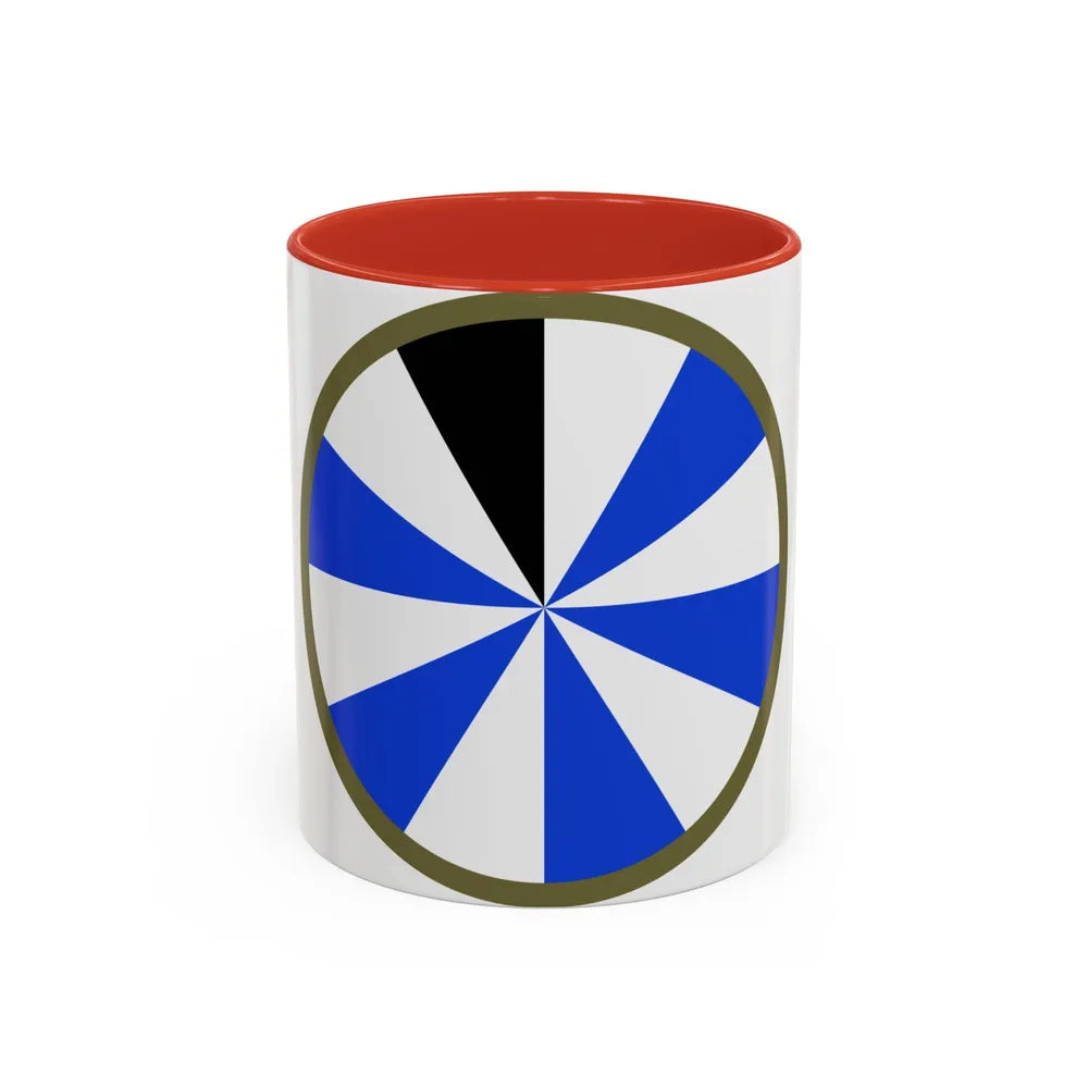 US 11th Infantry Division (U.S. Army) Accent Coffee Mug 11oz Red - Go Mug Yourself