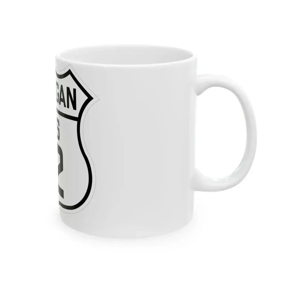 US 12 Michigan 1926 (Michigan) (Road Sign) White Coffee Mug - Go Mug Yourself