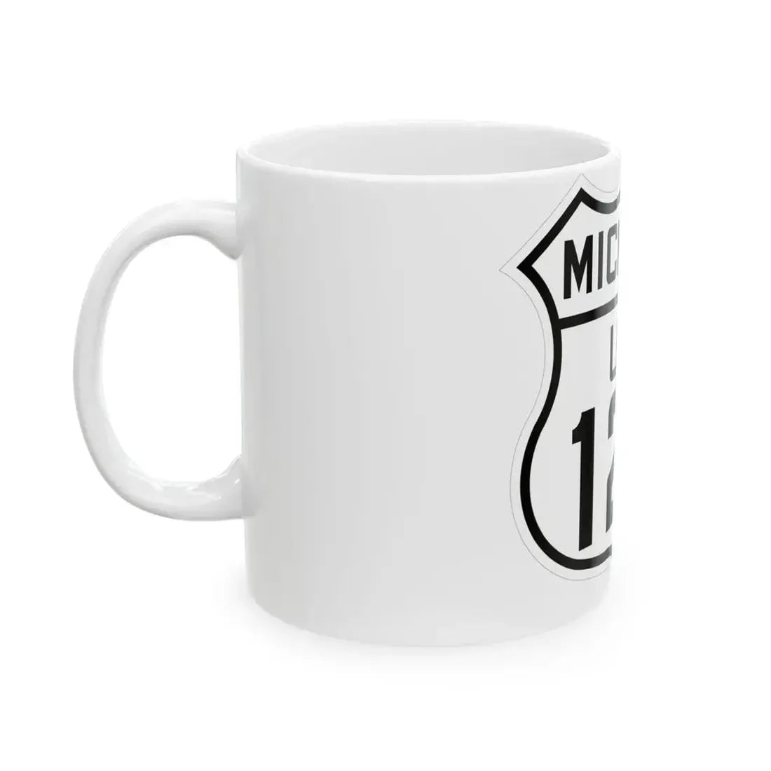 US 127 Michigan 1926 (Michigan) (Road Sign) White Coffee Mug - Go Mug Yourself
