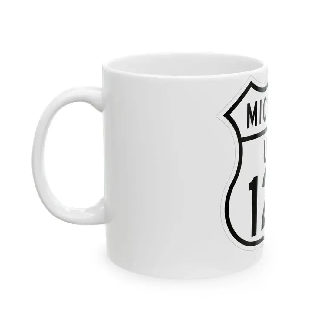 US 127 Michigan 1948 (Michigan) (Road Sign) White Coffee Mug - Go Mug Yourself