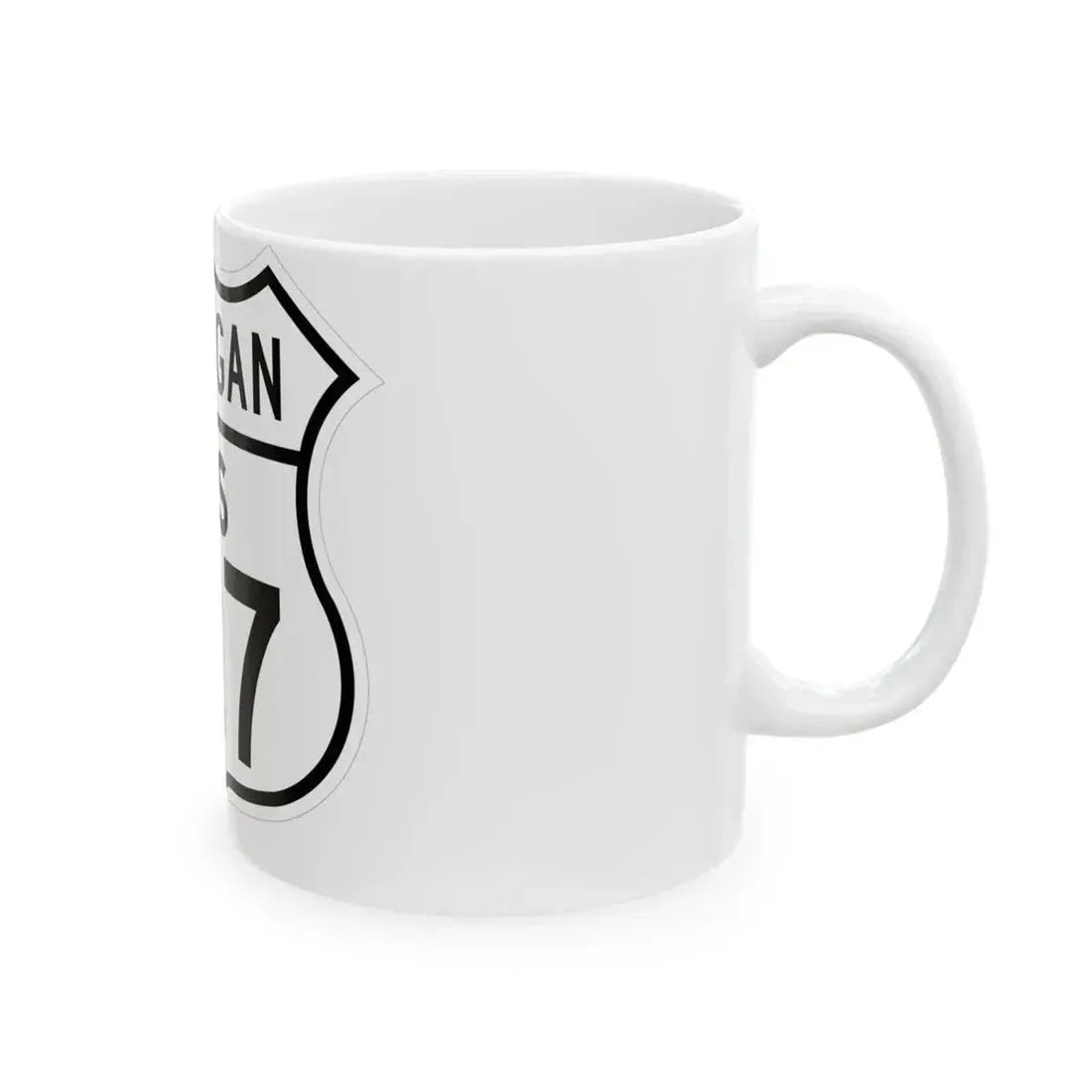 US 127 Michigan 1948 (Michigan) (Road Sign) White Coffee Mug - Go Mug Yourself