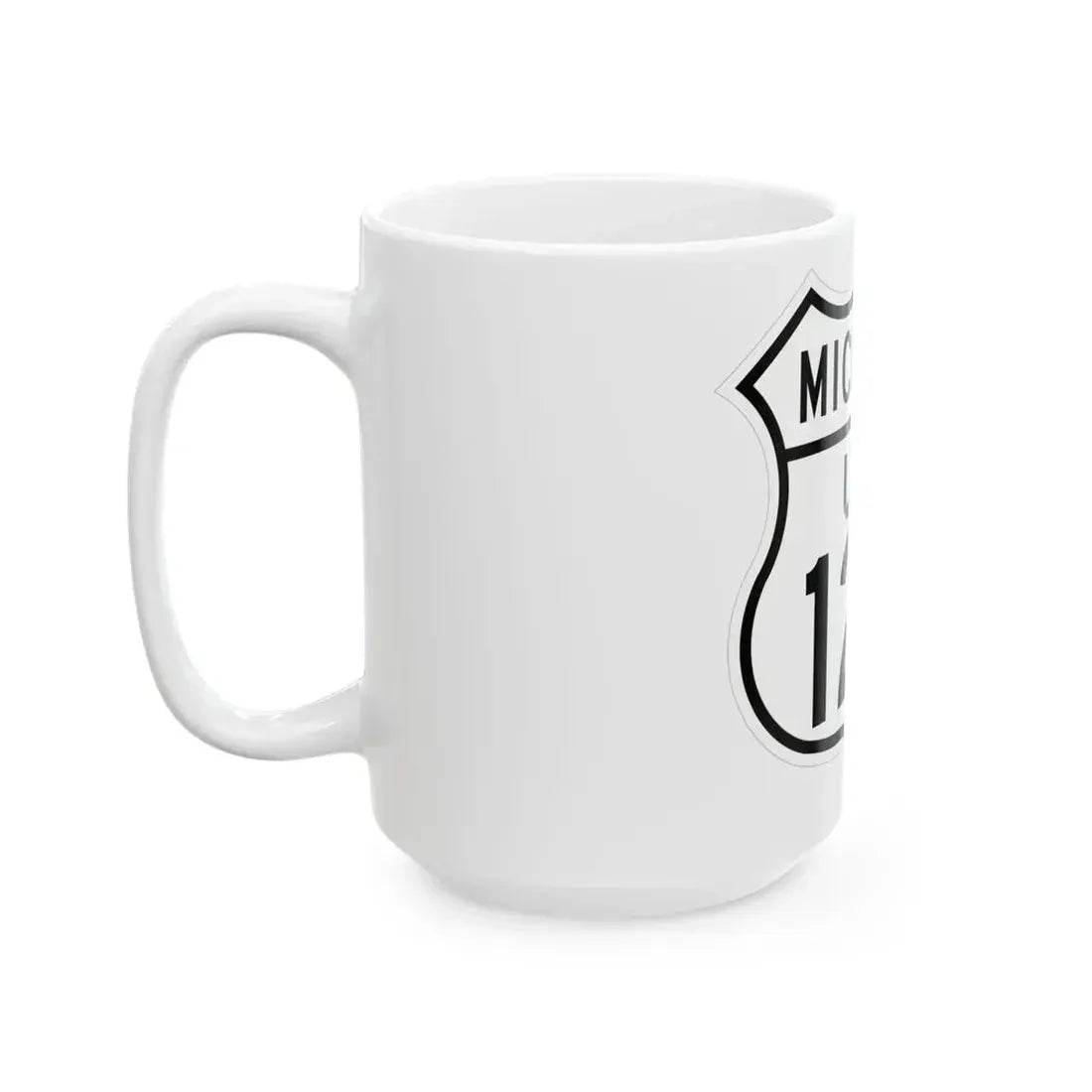 US 127 Michigan 1948 (Michigan) (Road Sign) White Coffee Mug - Go Mug Yourself