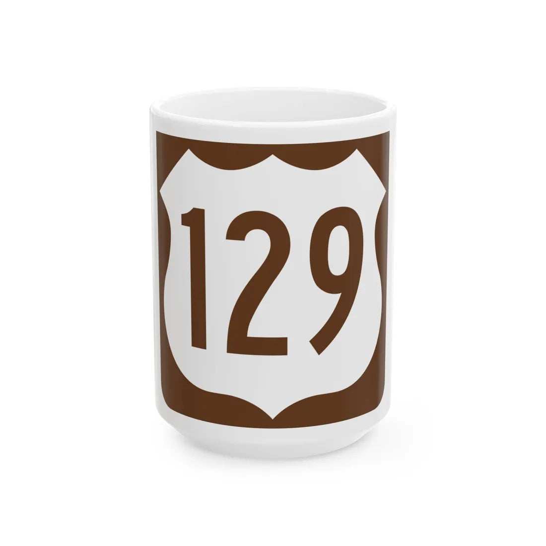 US 129 FL reversed (Florida) (Road Sign) White Coffee Mug 15oz - Go Mug Yourself