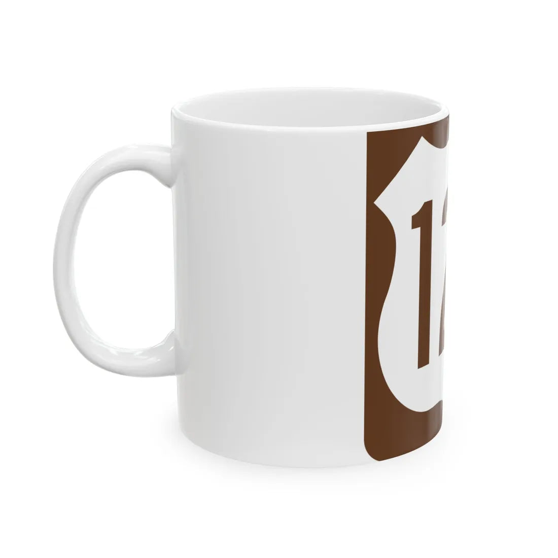 US 129 FL reversed (Florida) (Road Sign) White Coffee Mug - Go Mug Yourself