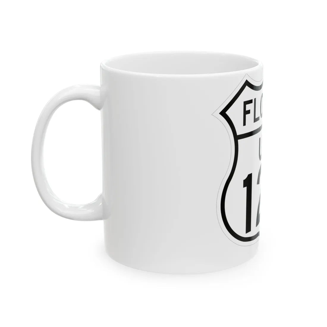 US 129 Florida 1948 (Florida) (Road Sign) White Coffee Mug - Go Mug Yourself