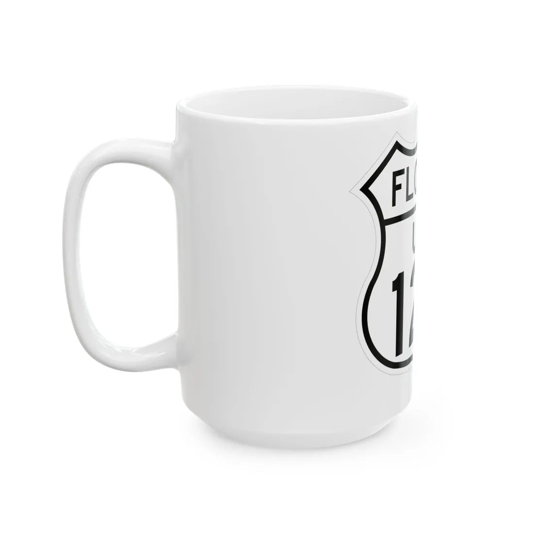US 129 Florida 1948 (Florida) (Road Sign) White Coffee Mug - Go Mug Yourself