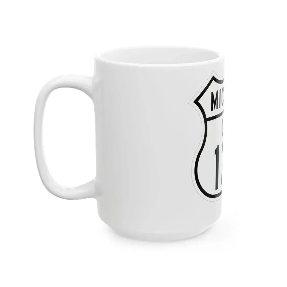 US 12A Michigan 1948 (Michigan) (Road Sign) White Coffee Mug - Go Mug Yourself