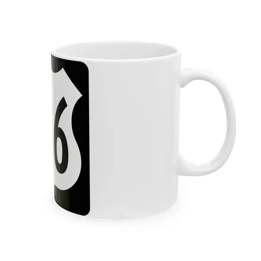 US 136 IA (Iowa) (Road Sign) White Coffee Mug - Go Mug Yourself