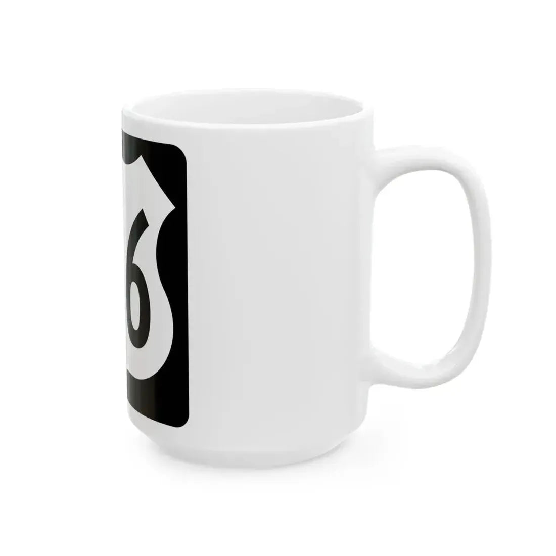 US 136 IA (Iowa) (Road Sign) White Coffee Mug - Go Mug Yourself