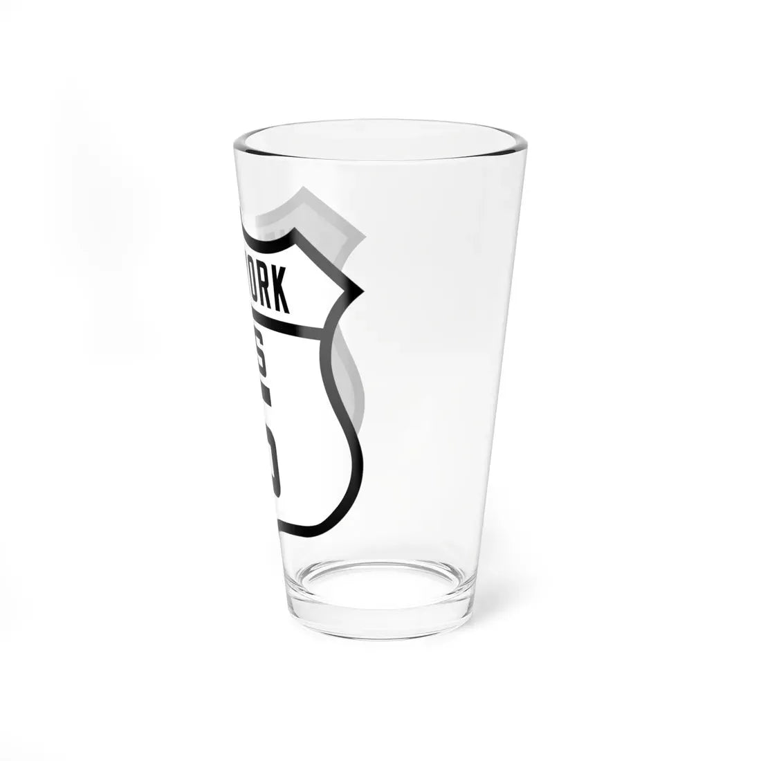US 15 NY Old (New York) (Road Sign) Pint Glass 16oz - Go Mug Yourself