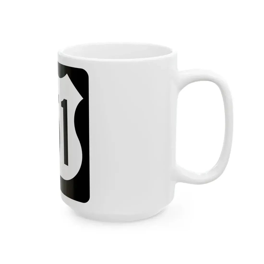 US 151 IA (Iowa) (Road Sign) White Coffee Mug - Go Mug Yourself