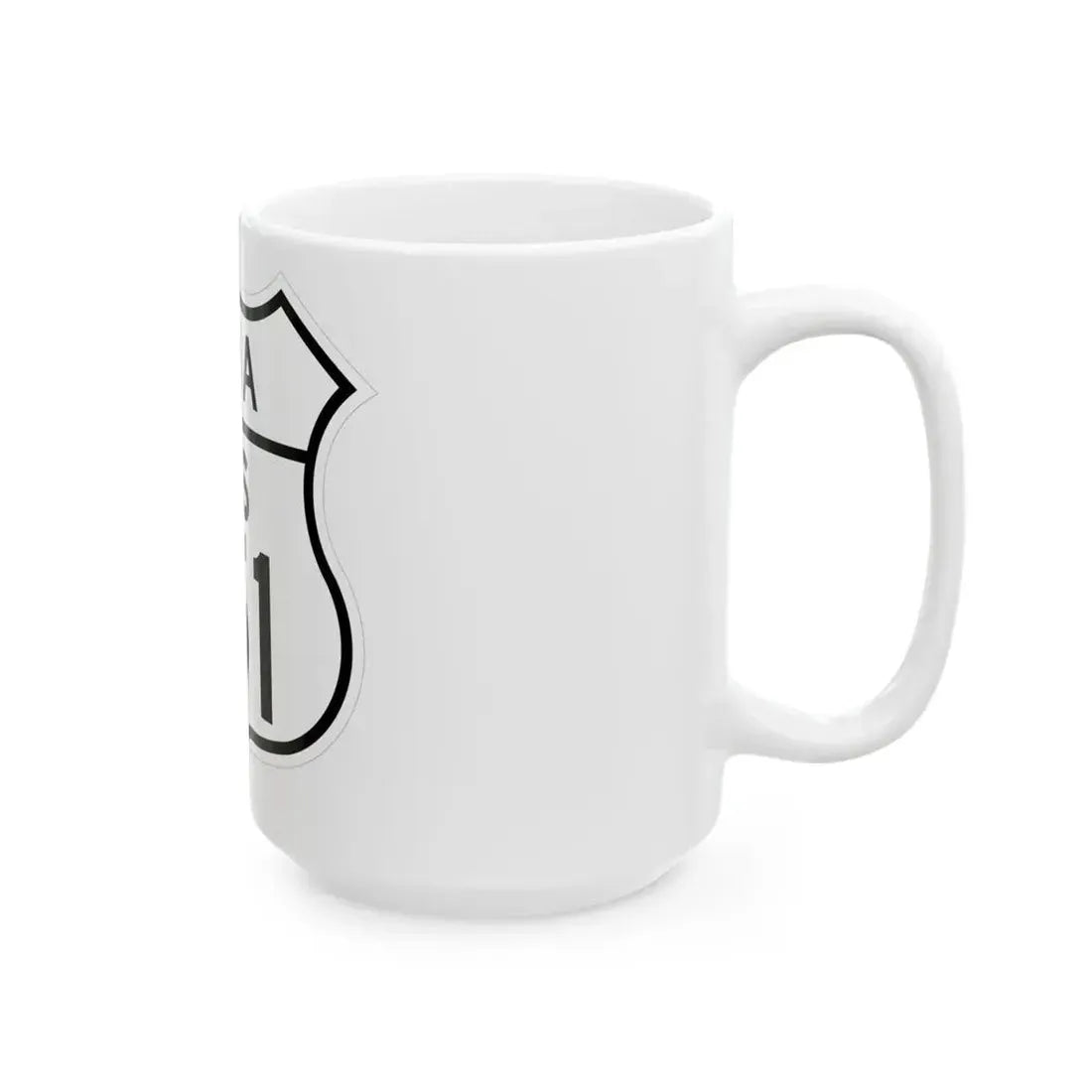 US 151 Iowa 1948 (Iowa) (Road Sign) White Coffee Mug - Go Mug Yourself