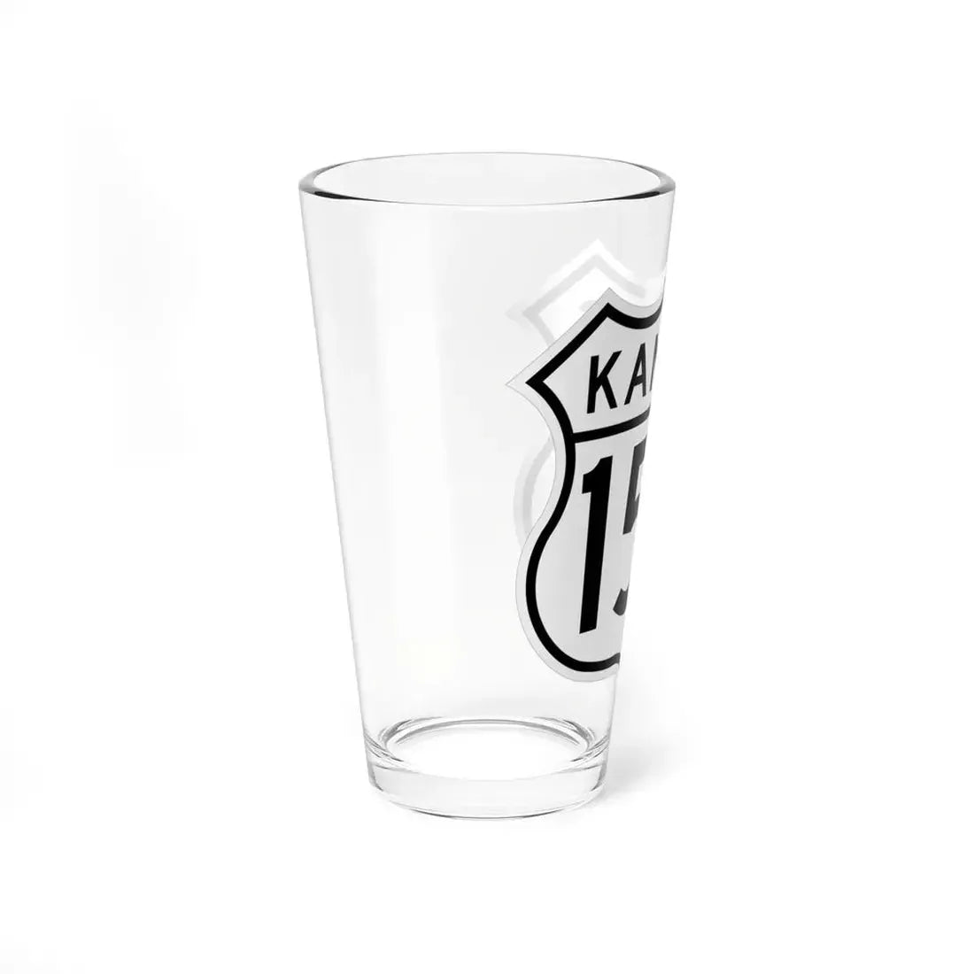 US 154 Kansas 1962 (Kansas) (Road Sign) Pint Glss 16oz - Go Mug Yourself